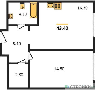 Планировка квартиры, ID 245025