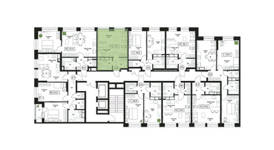 Планировка студии(квартира) площадью 29.3 квадратных метров в ЖК “ЖК Пушкино Град”