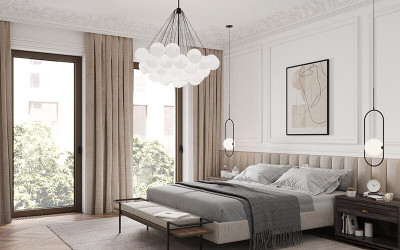 Планировка трехкомнатной(апартаменты) площадью 69.3 квадратных метров в ЖК “ЖК Allegoria Mosca (Аллегория Моска)”