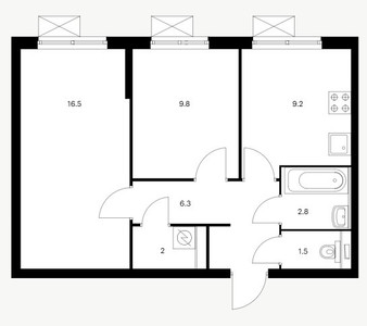 Планировка квартиры, ID 483049