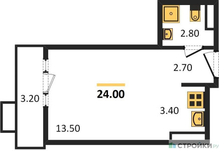 Планировка квартиры, ID 104997