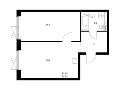 Планировка квартиры, ID 519151