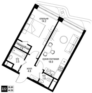 Планировка квартиры, ID 190223