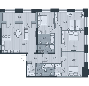 Планировка квартиры, ID 309716