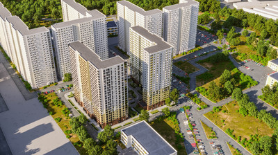 Планировка трехкомнатной(квартира) площадью 58.78 квадратных метров в ЖК “ЖК Ильинойс”