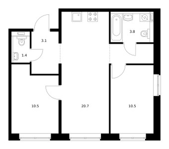 Планировка квартиры, ID 215442
