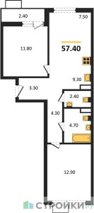 Планировка квартиры, ID 349183