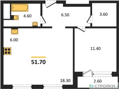 Планировка квартиры, ID 489131