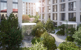 Двор в ЖК "Садовническая 69"