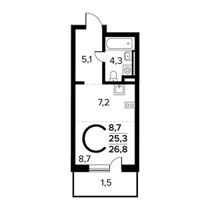 Планировка квартиры, ID 550195