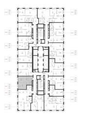 Планировка однокомнатной(квартира) площадью 34.8 квадратных метров в ЖК “ЖК SET (Сет)”