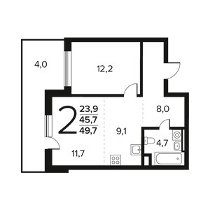 Планировка квартиры, ID 550525