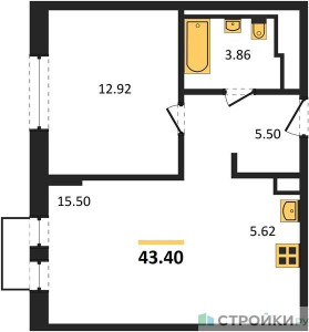 Планировка квартиры, ID 463451
