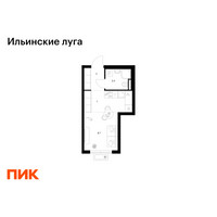 Планировка студии(квартира) площадью 22.1 квадратных метров в “ЖК Ильинские луга”