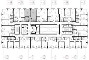 Планировка однокомнатной(квартира) площадью 44.2 квадратных метров в “Дом премиум-класса МИРА”