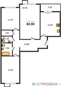 Планировка квартиры, ID 133080