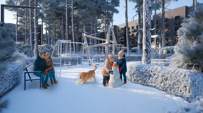 Планировка однокомнатной(квартира) площадью 44.2 квадратных метров в ЖК “ЖК G3 Михалевич”