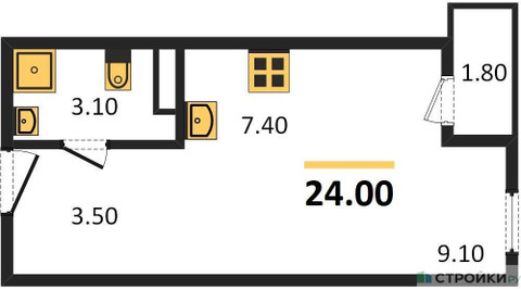 Планировка квартиры, ID 125405