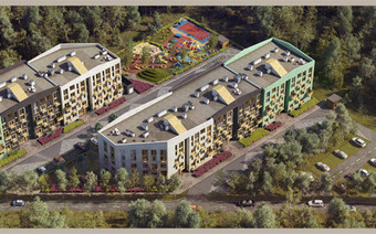 фото ЖК Дабл с высоты птичьего полёта