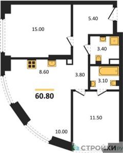 Планировка квартиры, ID 546202