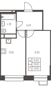 Планировка квартиры, ID 554932