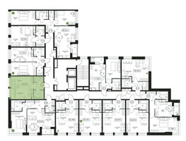 Планировка студии(квартира) площадью 29.1 квадратных метров в “ЖК Пушкино Град”