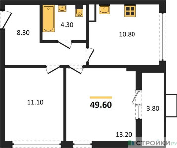 Планировка квартиры, ID 338927
