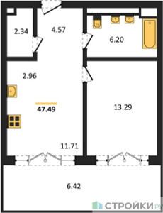 Планировка квартиры, ID 420705