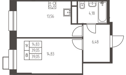 Планировка квартиры, ID 541258