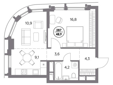 Планировка квартиры, ID 528354