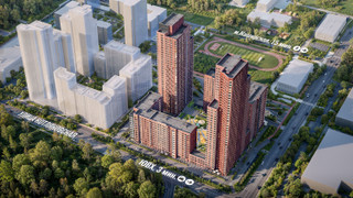 ЖК “Москворечье” с высоты птичьего полета