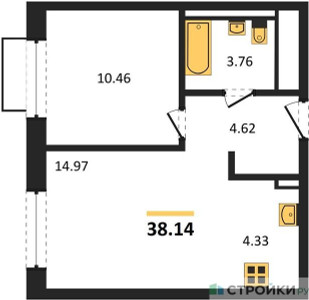 Планировка квартиры, ID 338055