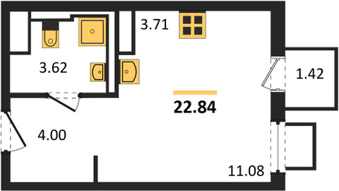 Планировка квартиры, ID 117301
