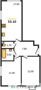 Планировка квартиры, ID 149376