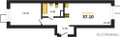 Планировка однокомнатной(квартира) площадью 37.1 квадратных метров в “ЖК Никольский квартал Отрада”