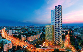 фото ЖК D1 в ночное время