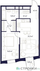 Планировка квартиры, ID 501822