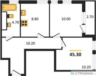Планировка квартиры, ID 115634