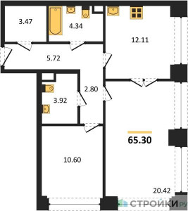 Планировка квартиры, ID 481752