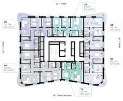Планировка двухкомнатной(квартира) площадью 81.31 квадратных метров в “СберСити в Рублево-Архангельском”