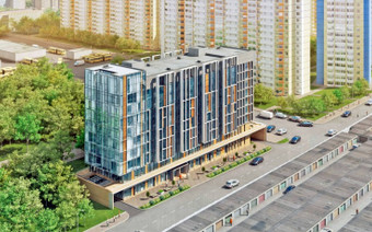 Общий вид на  ЖК Янтарь apartments