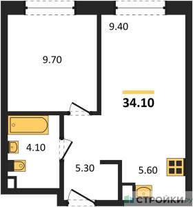 Планировка квартиры, ID 410409