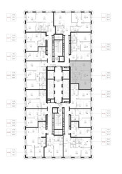 Планировка двухкомнатной(квартира) площадью 56.1 квадратных метров в ЖК “ЖК СЕТ”