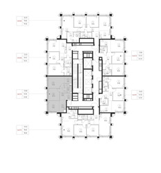Планировка двухкомнатной(квартира) площадью 53 квадратных метров в ЖК “ЖК SET (Сет)”