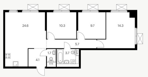Планировка квартиры, ID 288999