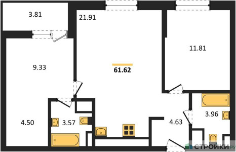 Планировка квартиры, ID 437496