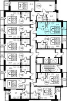 Планировка студии(квартира) площадью 29.1 квадратных метров в “ЖК Космос”