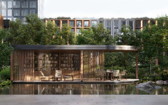 Зона отдыха в ЖК "Веер"