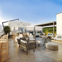 Терраса на крыше ЖК “Береговой. Жилой квартал на Москве-реке”