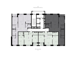 Планировка трехкомнатной(квартира) площадью 97.4 квадратных метров в “ЖК Преображенская Площадь”